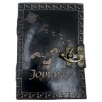 Nahkkaantega märkmik “Teekond ” –18×13x3cm (80 lehte)